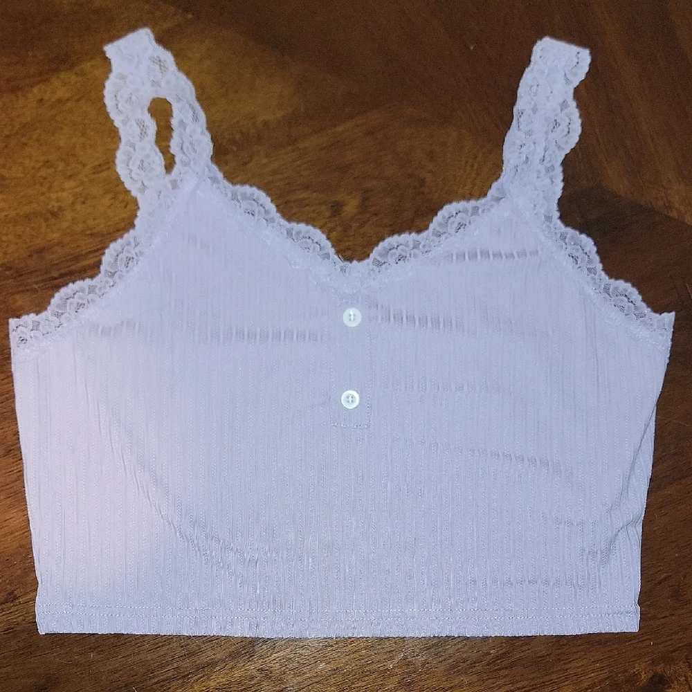 Size XL Lavender Lace Trim Sleepwear Set New In Package